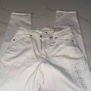 American Eagle Outfitters Crisp White Ankle Jeans